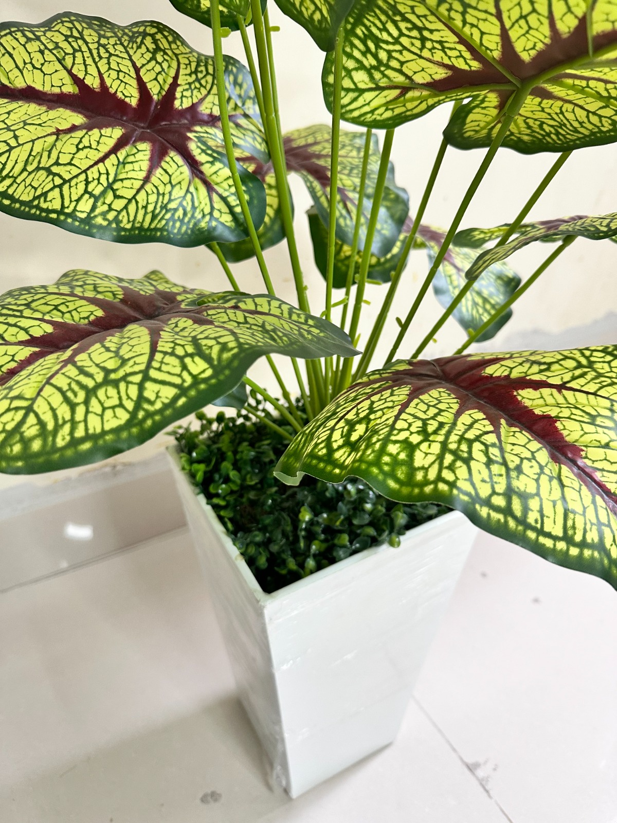 Planta Artificial | Corazones de Jesús | x18 Hojas | Base de Trupán